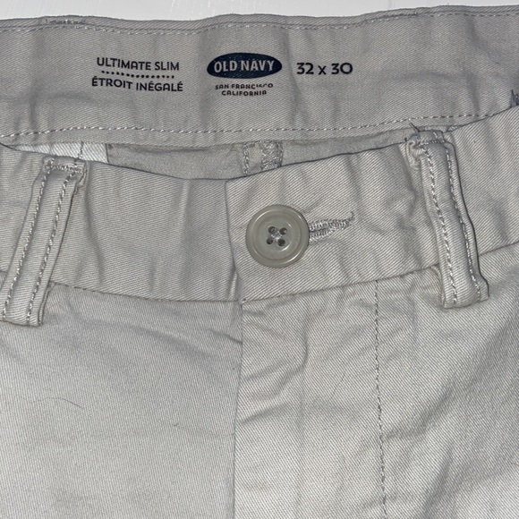 MENS OLD NAVY ULTIMATE SLIM LIGHT TAN CHINO PANTS 32 x 30 - Picture 2 of 9